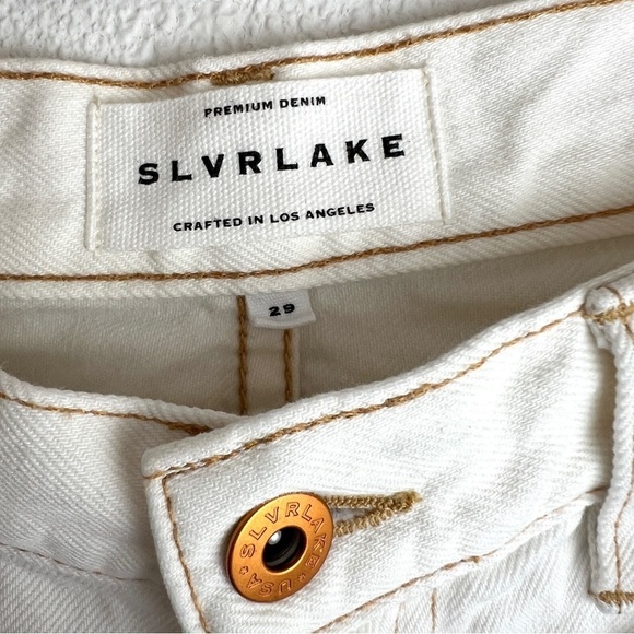 SLVRLAKE London Relaxed Denim Jean Short Shorts 29 - Picture 4 of 8
